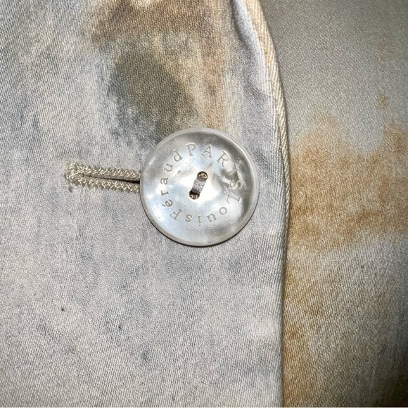 Louis Feraud Beige Abstract Blazer Size 8 - Picture 4 of 7